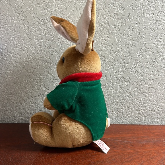 Vintage The Velveteen Rabbits 1995 Christmas Commonwealth Toy Stuffed Bunny - Picture 2 of 6